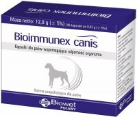 Bioimmunex Canis Preparat na zwiększenie odporności dla psów 40 kapsułek