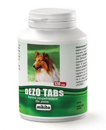 Dezo-Tabs Preparat neutralizujący nieprzyjemne zapachy dla psów 120 tabletek