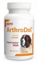 Dolfos ArthroDol Preparat wspomagający pracę stawów dla psów 90 tabletek