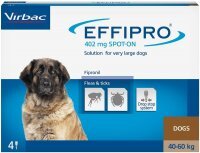 Effipro 4 x 402 mg Roztwór do nakrapiania dla psów 40-60 kg