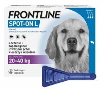 Frontline Spot-On Preparat na pchły i kleszcze dla psów L 2,68 ml x 3 pipety