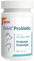 Dolfos Dolvit Probiotic dla psów i kotów 60 tabletek