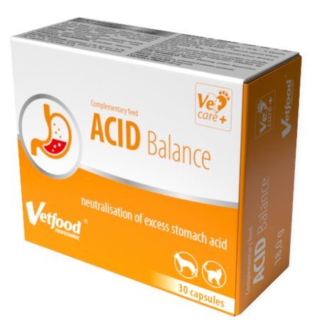 Acid Balance Preparat wspierający układ pokarmowy psów i kotów 30 kapsułek