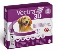Vectra 3D Roztwór do nakrapiania dla psów 25-40 kg 3 x 4,7 ml