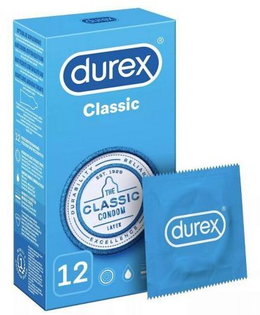 DUREX CLASSIC Prezerwatywy 12 sztuk