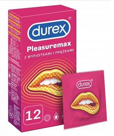 DUREX PLEARSUREMAX Prezerwatywy 12 sztuk