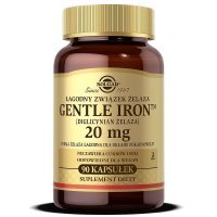 SOLGAR Gentle Iron (diglicynian żelaza) 20 mg 90 kapsułek
