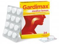 Gardimax medica lemon 5 mg +1 mg 24 tabletki do ssania