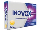 Inovox Express smak miodowo-cytrynowy 2 mg + 0,60 mg + 1,20 mg 24 pastylki twarde