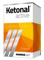 Ketonal Active 50 mg 10 kapsułek twardych