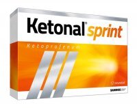 Ketonal Sprint 25 mg granulat do sporządzania roztworu doustnego 12 saszetek