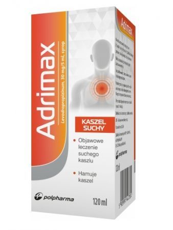 Adrimax syrop 0,03 g/5ml 120 ml