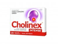 Cholinex Intense smak jeżynowy 20 tabletek