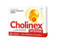 Cholinex Intense smak miodowo- cytrynowy 20 tabletek