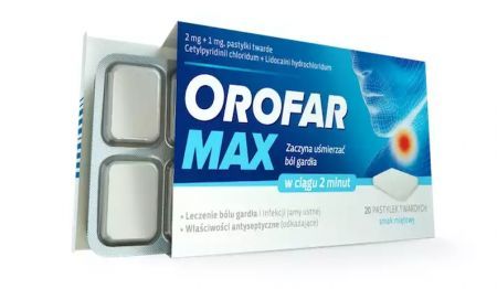 Orofar MAX 20 pastylek
