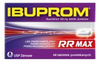 Ibuprom RR Max 400 mg tabletki powlekane 48 sztuk (butelka)