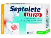Septolete ultra o smaku cytryny i miodu 3 mg + 1 mg 16 pastylek