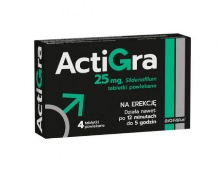 Actigra 0,025 g 4 tabletki