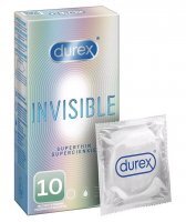 DUREX INVISIBLE Supercienkie Prezerwatywy 10 sztuk