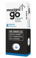 Maxigra Go 0,025 g 8 tabletek powlekanych