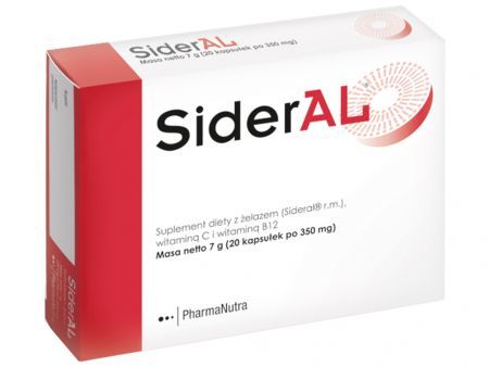 Sideral 350 mg 20 kapsułek