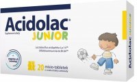 ACIDOLAC Junior misio-tabletki o smaku białej czekolady 20 tabletek