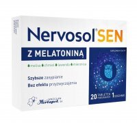 Nervosol Sen z melatoniną 20 tabletek powlekanych