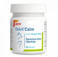 Dolfos Dolvit Calm Preparat uspokajający dla psów i kotów 30 tabletek