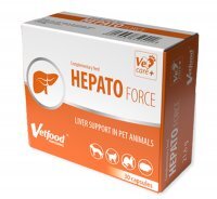 HepatoForce Preparat wspomagający wątrobę dla zwierząt 30 kapsułek