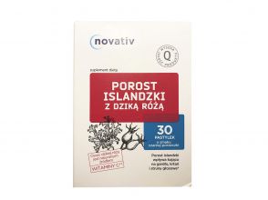 Novativ Porost Islandzki z dziką różą 30 pastylek