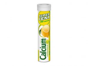 Calcium 300 +Vit.C sm/cytrynowy x 20 t/mus