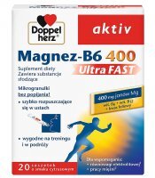 Doppelherz Aktiv Magnez-B6 UltraFAST 20 saszetek