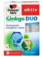 Doppelherz Aktiv Ginkgo Duo na krążenie mózgowe i żylne 60 kapsułek