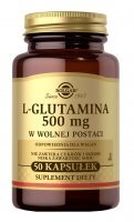 SOLGAR L-glutamina 500 mg 50 kapsułek