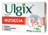 Ulgix Wzdęcia 80 mg 25 kapsułek