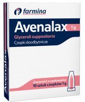 Czopki glicerolowe 1 g 10 czopków AVENALAX