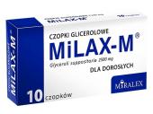 MiLAX-M Czopki glicerolowe dla dorosłych 10 czop.