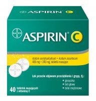 ASPIRIN C 40 tabletek musujących