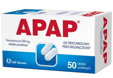Apap 500 mg 50 tabletek