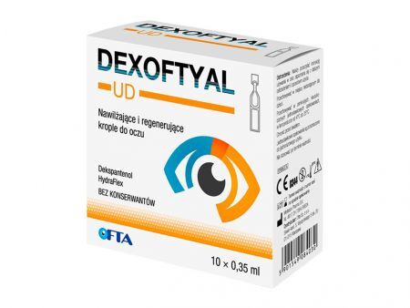 Dexoftyal UD krople do oczu 10 minimsów jednodawkowych 0,35 ml