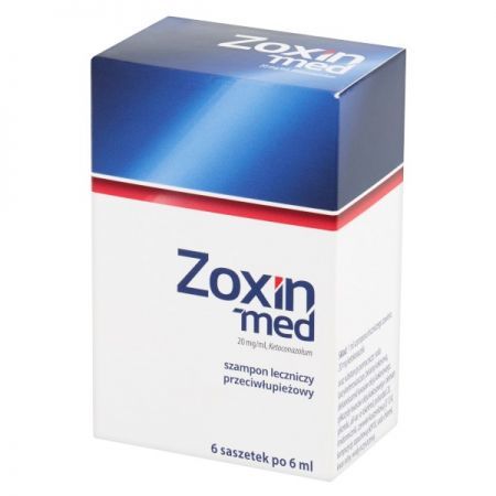 ZOXIN-MED szamponleczniczy 0,02g/ml 6sasz.