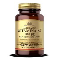 SOLGAR Naturalna witamina K2 100 mcg 50 kapsułek