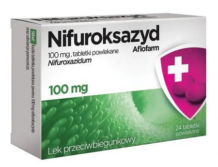 Nifuroksazyd Aflofarm 100 mg 24 tabletki