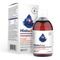 AURA HERBALS Hialudrop Complex KCH Kolagen Chondroityna Kwas Hialuronowy płyn 500 ml