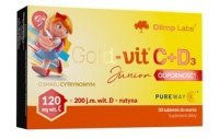 Olimp Gold - Vit C + D3 Junior ODPORNOŚĆ 30 tabletek