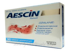 Aescin 20 mg 30 tabletek dojelitowych